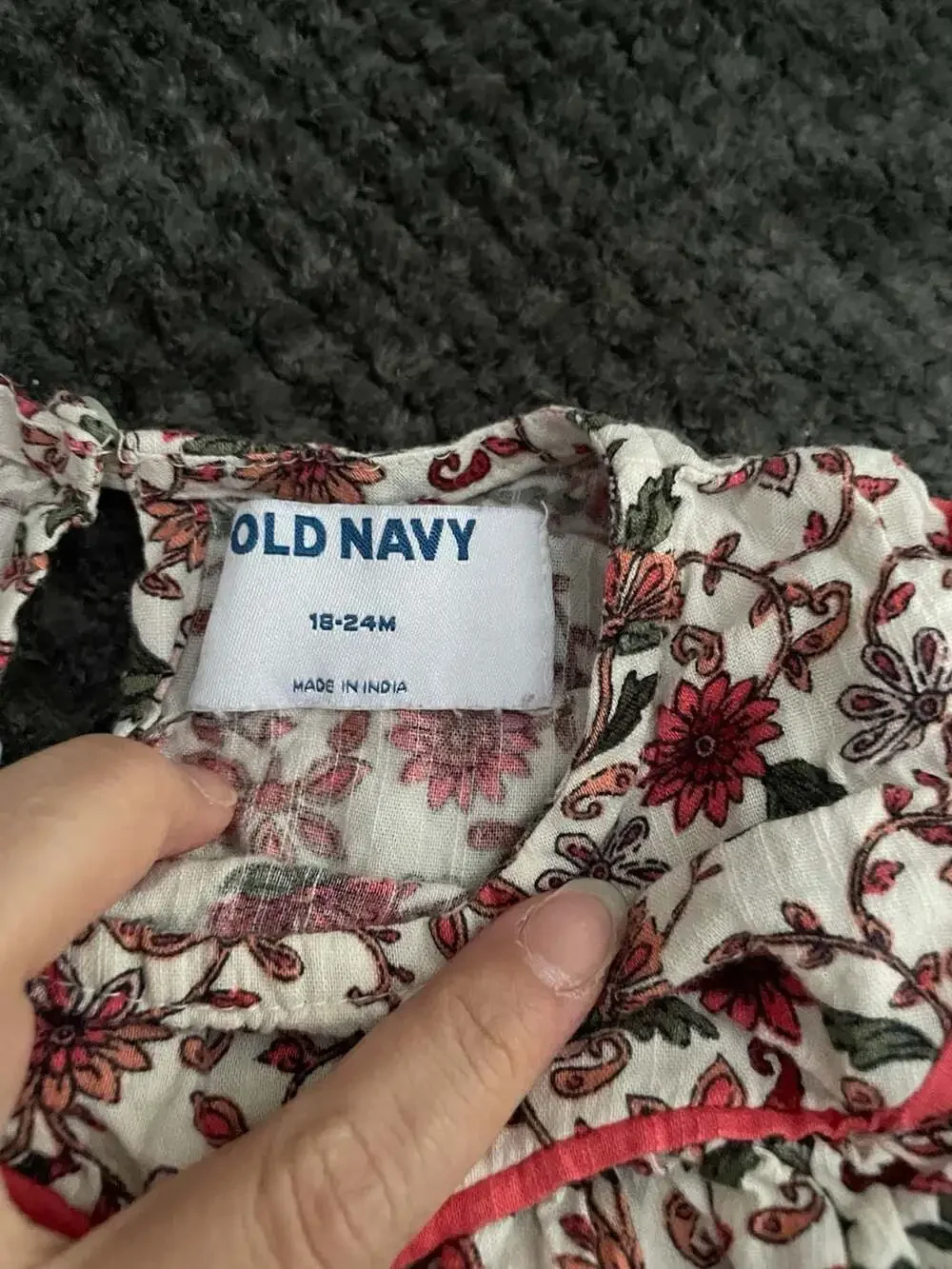 Old Navy Floral Print Long Sleeve Blouse